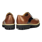 Contrast Trim Lug Sole Derby // Brown + Black (Euro: 43)