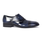 Perforated Toe Brogue Oxford // Navy Blue (Euro: 40)