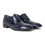 Perforated Toe Brogue Oxford // Navy Blue (Euro: 41)