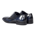 Perforated Toe Brogue Oxford // Navy Blue (Euro: 46)