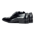 Leather Wingtip Full Brogue Derby // Black (Euro: 40)