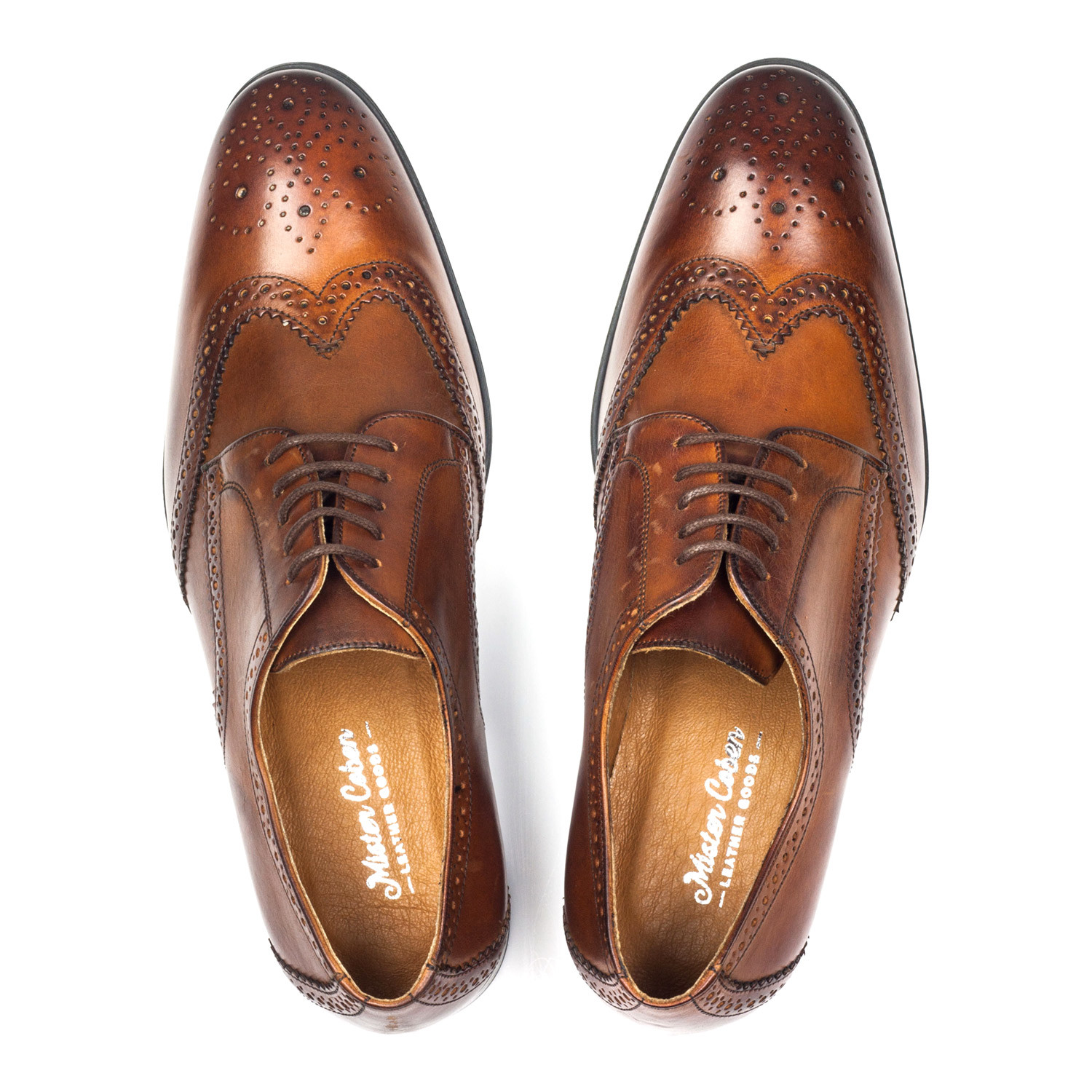Leather Wingtip Full Brogue Derby // Brown (Euro: 40) - Grey Labelz ...