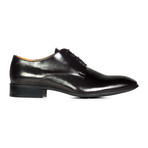 Shiny Perforated Toe Derby // Black (Euro: 40)