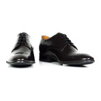 Shiny Perforated Toe Derby // Black (Euro: 40)