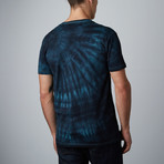 Ultra Soft Hand Dyed V-Neck // Twisted Teal (L)