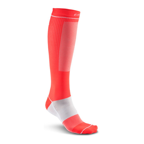 Compression Sock // Shock + Silver (XS)