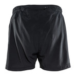 Breakaway 2-In-1 Shorts // Black + White (S)