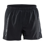 Breakaway 2-In-1 Shorts // Black + White (S)