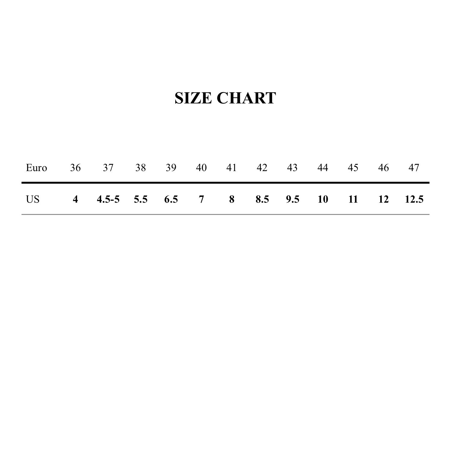 Satorisan Size Chart
