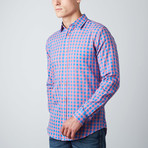 Greyson Check Button-Up // Pink + Blue (S)