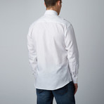 Adrian Paisley Button-Up Shirt // White (L)
