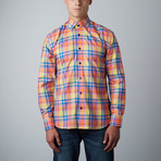 Nilo Plaid Button-Up Shirt // Yellow (XS)