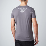 Eagle Back Logo Crewneck Tee // Ash Grey (XL)