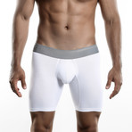 Aeronautica Cotton Boxer Long // White (M)