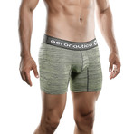 Microfiber Fitted Boxer Brief // Green (XL)