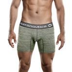 Microfiber Fitted Boxer Brief // Green (L)