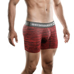 Microfiber Fitted Boxer Brief // Red (L)