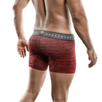 Microfiber Fitted Boxer Brief // Red (M)