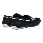 Lace Loafer // Navy + White (US: 10.5)