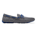 Braided Lace Loafer // Grey + Blue (US: 10.5)