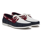 Boat Loafer // Navy + Red (US: 11)