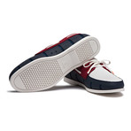 Boat Loafer // Navy + Red (US: 11)