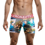 Aeronautica Microfiber Boxer Medium // Airplane Green (M)