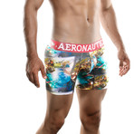 Aeronautica Microfiber Boxer Medium // Airplane Green (L)