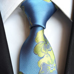 Handmade Tie // Light Blue Floral