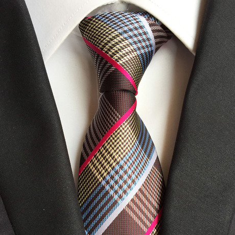 Handmade Tie // Tan Plaid