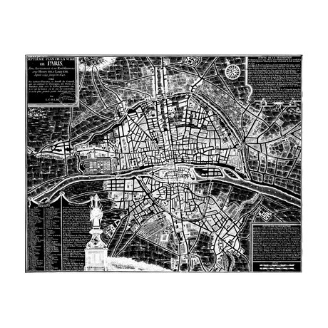Paris 1643 (19"W x 23"H x 1"D // Framed)