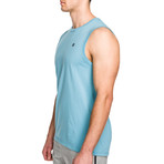 Trainer Muscle Tank // Blue (S)