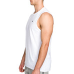 Trainer Muscle Tank // White (XS)