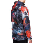 Volcanic Windbreaker // Red + Black + Blue (XS)