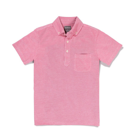 Audubon Short-Sleeve Oxford Polo // Pink (XS)