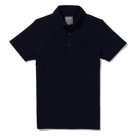 Elmhurst Short-Sleeve Oxford Polo // Navy (XS)