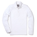 Montauk Long-Sleeve Oxford Polo // White (L)