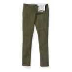 Wickham Slim Linen Chinos // Forest Green (31WX34L)