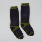 Trekking Waterproof Socks // Olive Green Stripe (L)