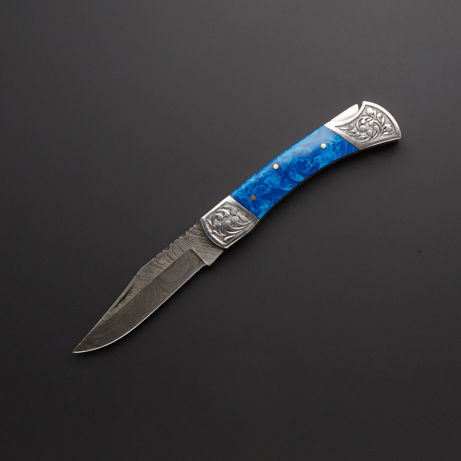 Evermade Traders - Damascus Pocket Knives + Daggers - Touch of Modern