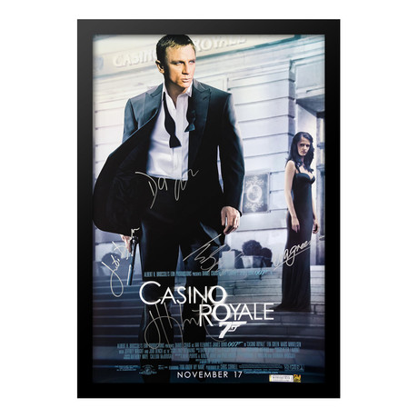 Signed + Framed Movie Poster // Casino Royale