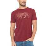 Archie T-Shirt // Dark Red (M)
