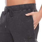 Manny Acid Wash Short // Dark Grey (S)