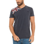 Jack Acid Wash Jersey T-Shirt // Dark Blue (S)