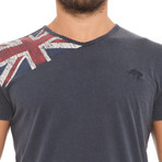 Jack Acid Wash Jersey T-Shirt // Dark Blue (S)