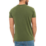 Ricky Acid Wash Slub T-Shirt // Army (2XL)