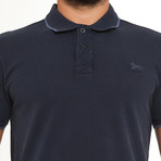 Oscar Acid Wash Polo // Dark Blue (L)