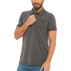 Oscar Acid Wash Polo // Dark Grey (XL)