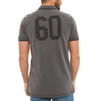 Oscar Acid Wash Polo // Dark Grey (XL)