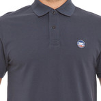 Joe Bicolor Collar Polo // Dark Blue (M)